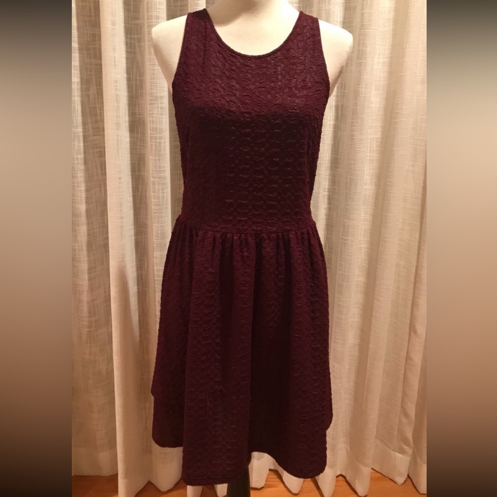Frenchi Burgundy Party Cocktail Dress XL